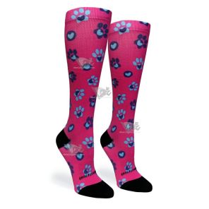 Women Compression Socks Pet Paw Love