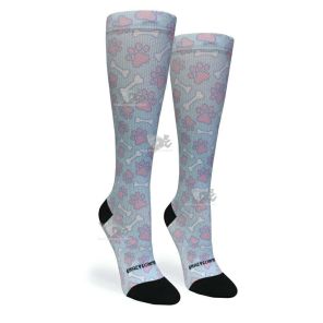 Women Compression Socks Pet Pinstripes