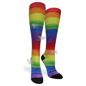 Women Compression Socks Rainbow Paint