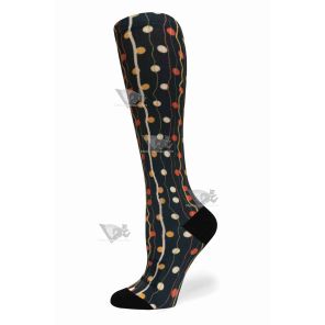 Women Compression Socks Zigzag Dots