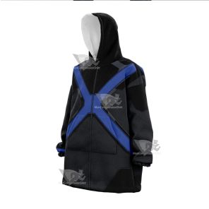 X Men Blue Polaris Snug Oversized Blanket Hoodie