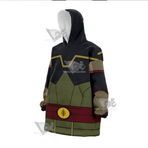 Xiaolin Showdown Chase Young Green Cosplay Oversized Blanket Hoodie