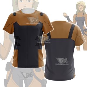 Young Justice Tigress Brown Cosplay T-Shirt