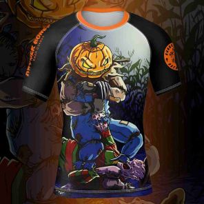 Youth Halloween Spirit Short Sleeve Rash Guard