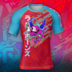 Youth Hannya Drip Short Sleeve Rash Guard