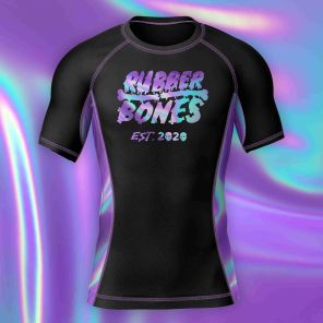 Youth Holographic Short Sleeve Rash Guard