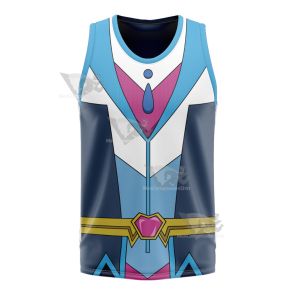 Yu Gi Oh Vrains Blue Maiden Aoi Zaizen Basketball Jersey