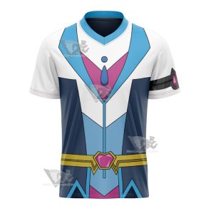 Yu Gi Oh Vrains Blue Maiden Aoi Zaizen Football Jersey