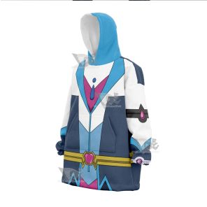 Yu Gi Oh Vrains Blue Maiden Aoi Zaizen Snug Oversized Blanket Hoodie