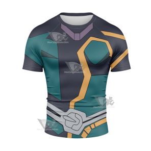 Yu Gi Oh Vrains Playmaker Yusaku Fujiki Short Sleeve Compression Shirt