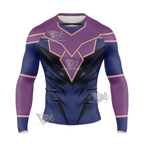 Yu Gi Oh Yugioh Dark Magician Long Sleeve Compression Shirt