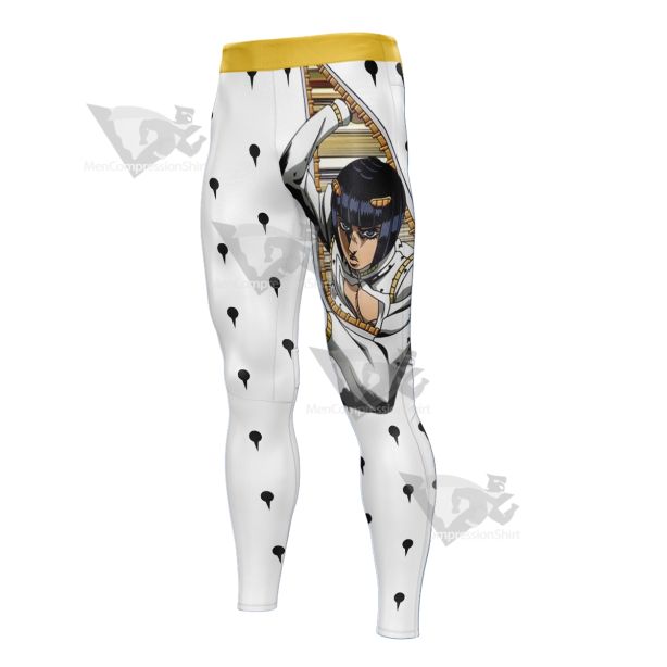 Anime Bizarre Bruno Buccellati White Men Compression Legging