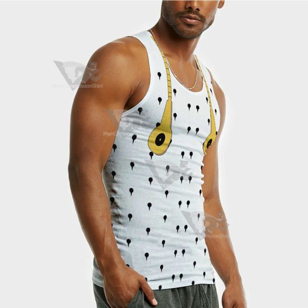 Anime Bizarre Bruno Bucciarati White Sleeveless Compression Shirt