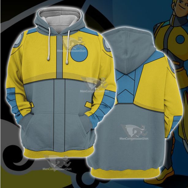 Atom Shark Yellow Cosplay Hoodie