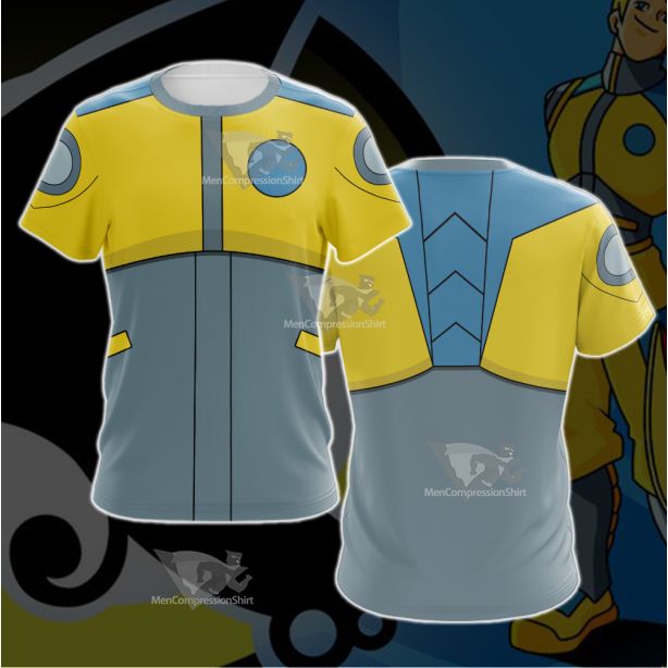 Atom Shark Yellow Cosplay T-Shirt