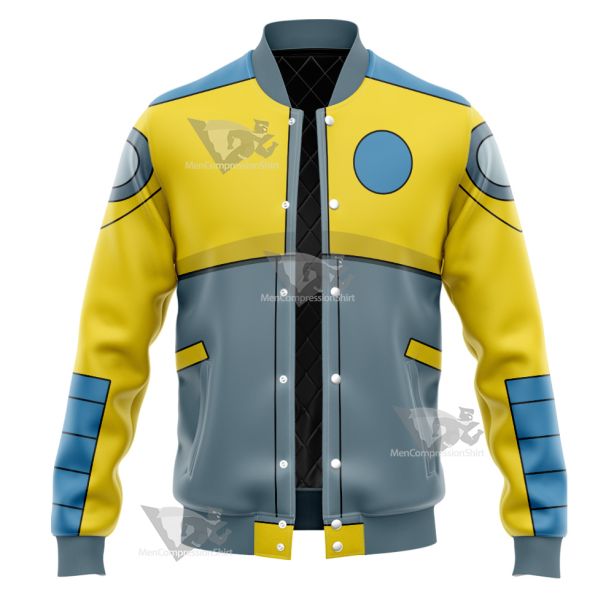 Atom Shark Yellow Cosplay Varsity Jacket