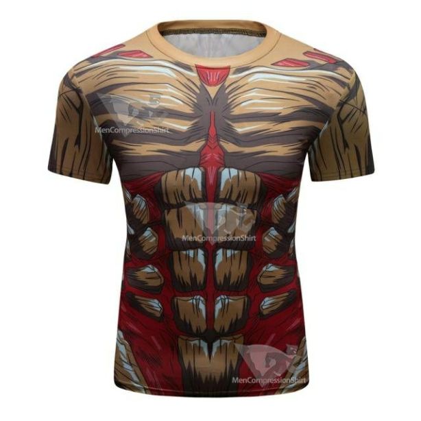 Attack On Titan Armored Titan Elite Short Sleeve Rashguard