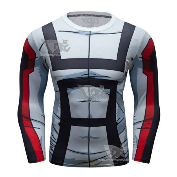 Attack on Titan Compression UA Uniform White Elite Long Sleeve Rashguard