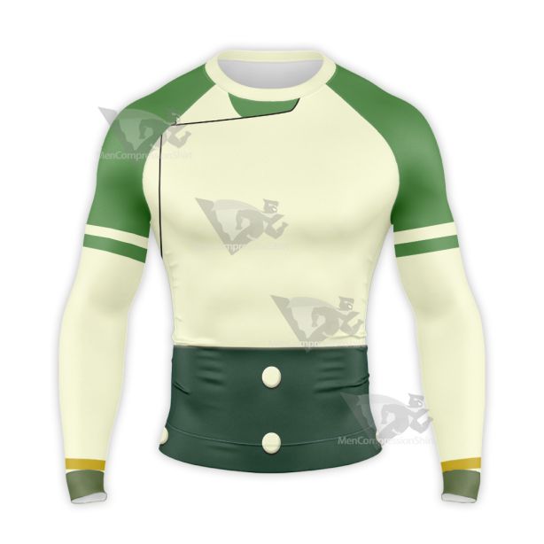 Avatar The Airbender Toph Beifong Green Long Sleeve Compression Shirt