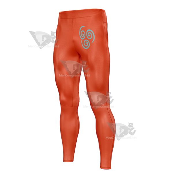 Avatar The Last Airbender Air Nomad Orange Mens Compression Legging