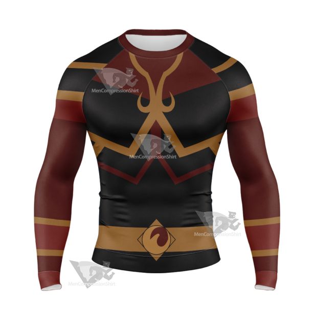 Avatar The Last Airbender Azula Long Sleeve Compression Shirt