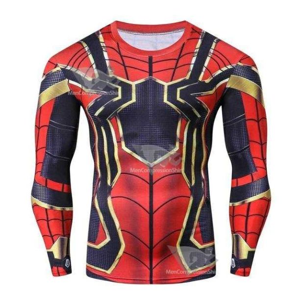 Avengers 3 Parker Long Sleeve Compression Shirt For Men