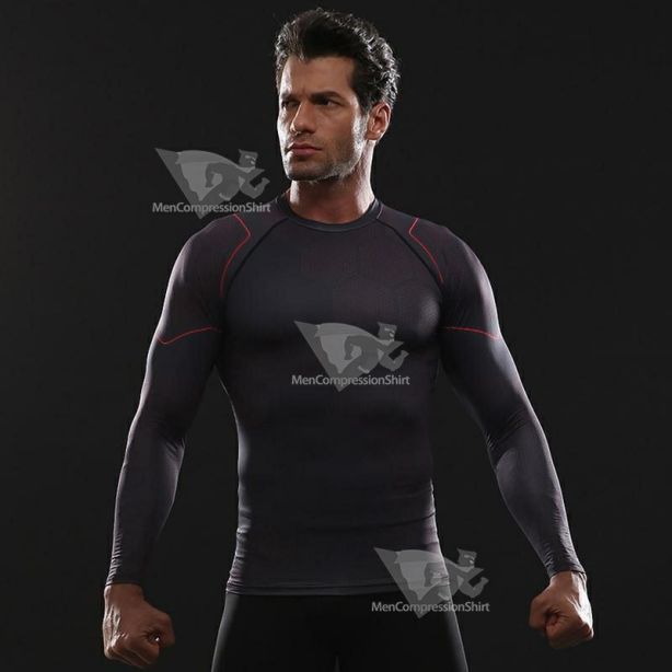 Avengers 3 Tony Stark Long Sleeve Compression Shirt