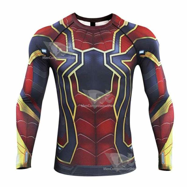 Avengers 4 Parker Long Sleeve Compression Shirt