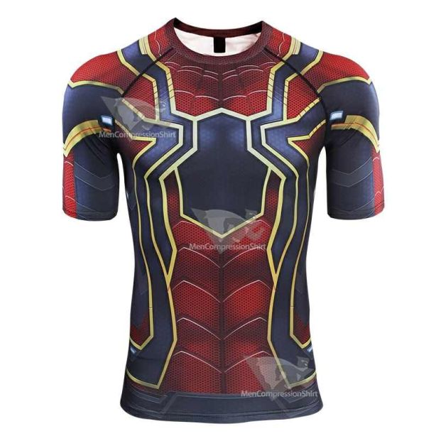 Avengers 4 Parker Short Sleeve Compression Shirt