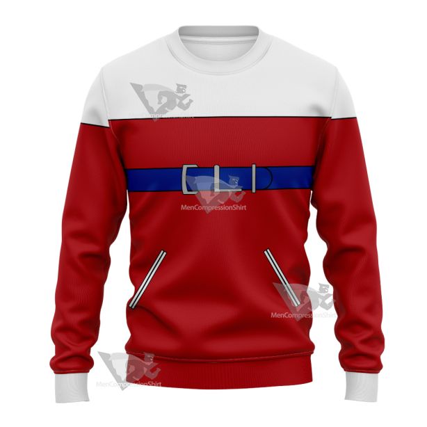 B Daman Riki Ryugasaki Red Cosplay Sweatshirt