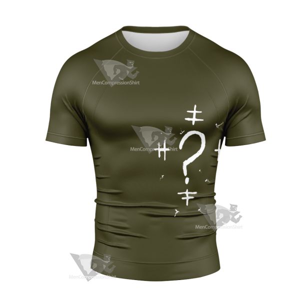 Batman 2022 Riddler Short Sleeve Compression Shirt