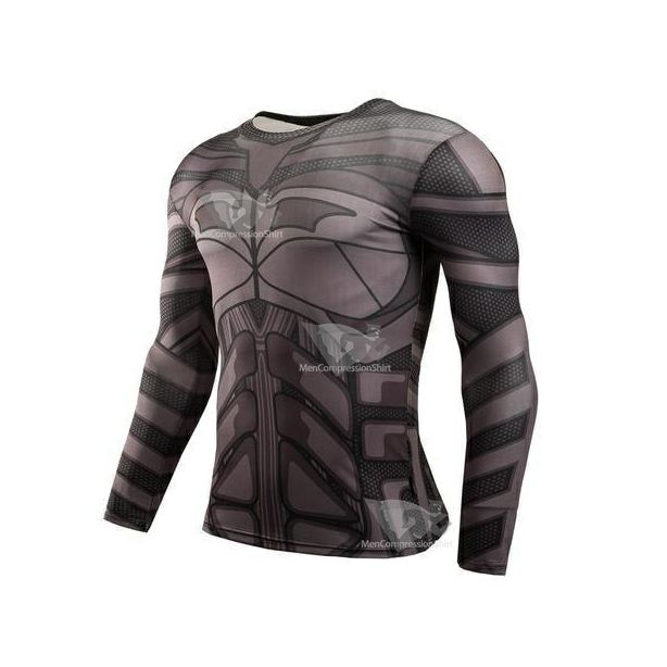 Batman Animated Long Sleeve Compression Rash Guard