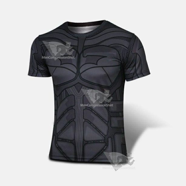 Batman Animated Short Sleeve Dri Fit Rash Guard