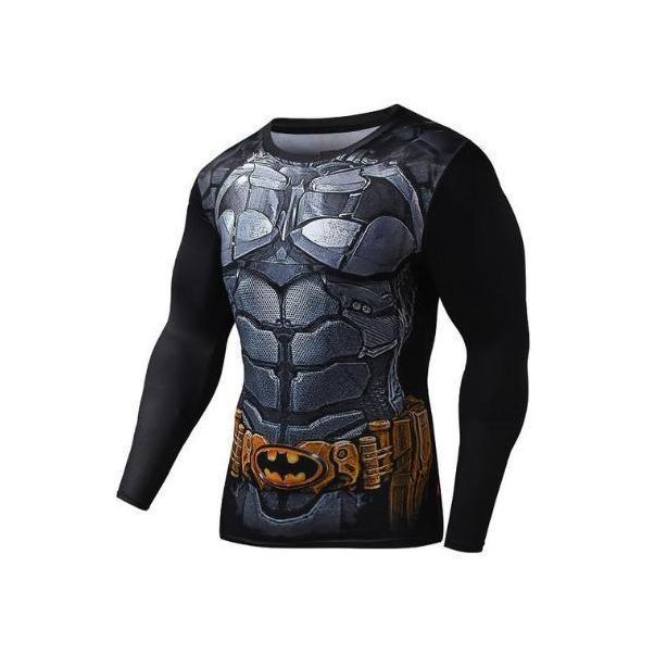 Batman Batman Inc Arkham Asylum Compression Long Sleeve Rash Guard