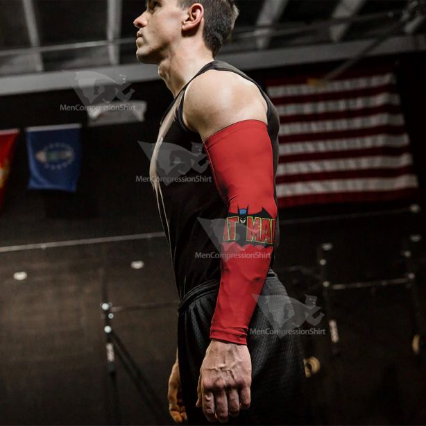 Batman Classic Red Compression Arm Sleeve