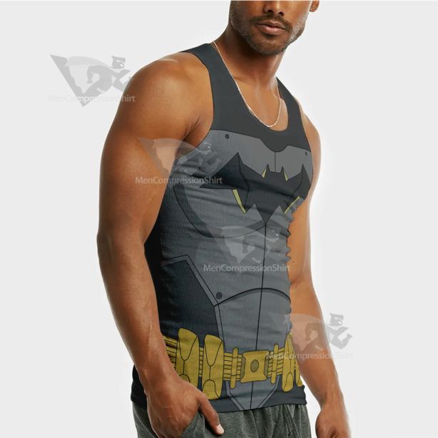 Batman Grey Uniform Sleeveless Compression Shirt