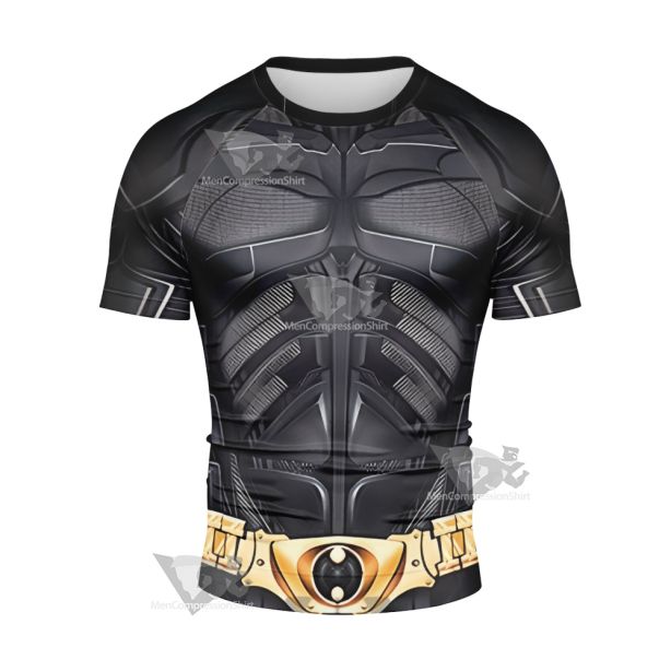 Batman Knight Of Dark Short Sleeve Compression Shirt