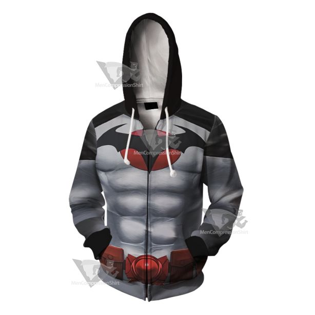 Batman Thomas Wayne Cosplay Zip Up Hoodie