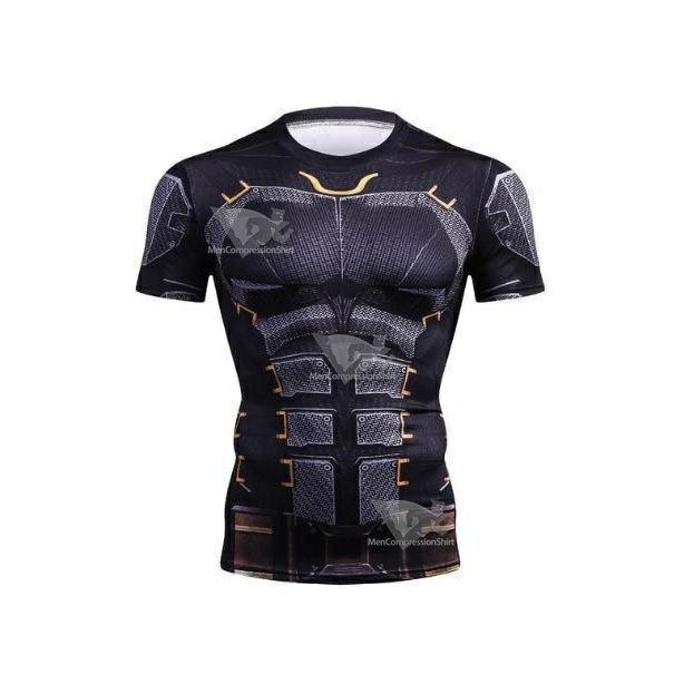 Batman Tumbler Compression Short Sleeve Rash Guard