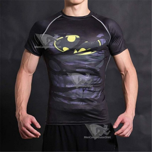 Batman Wayne Sports Compression Shirt For Men