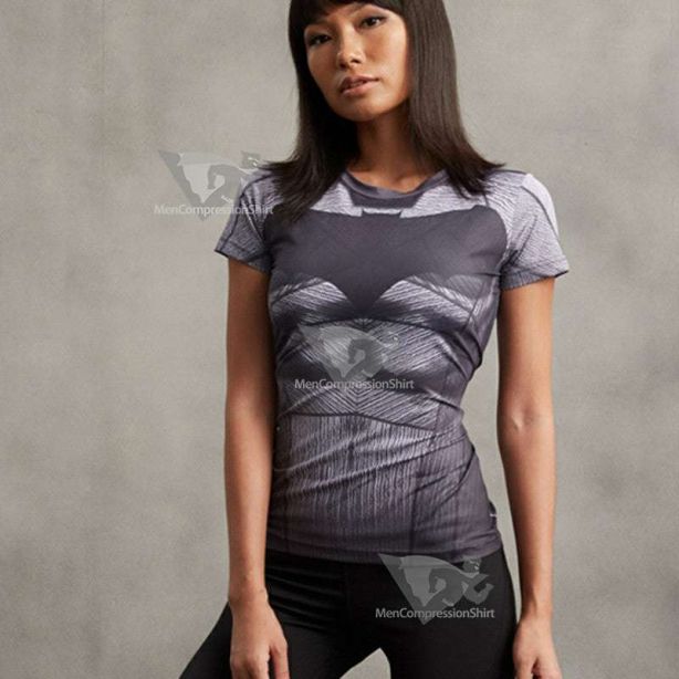 Batman Wayne Women Gym Compression Shirts