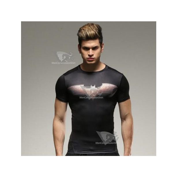 Batman Year One Compression Short Sleeve Rash Guard