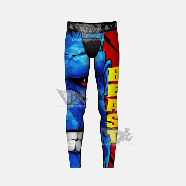 Beast Blue Monster Kids Compression Tights Leggings