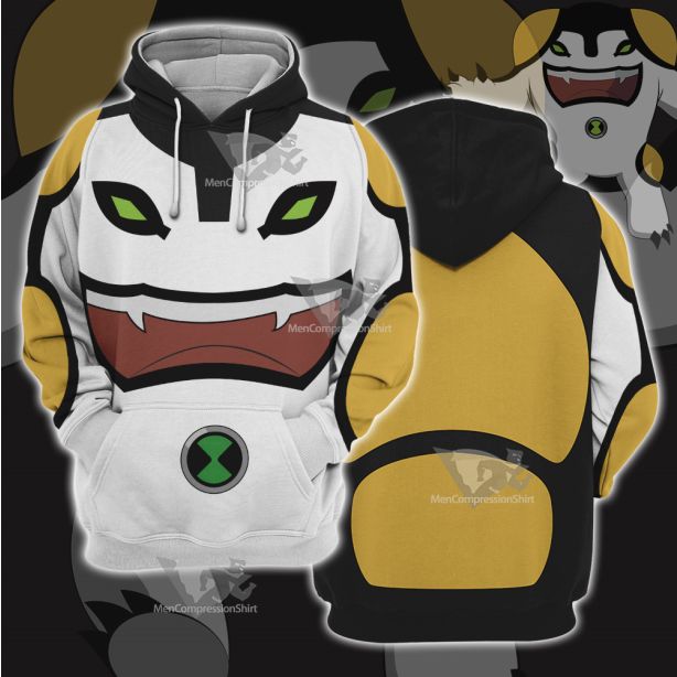 Ben10 Cannonbolt White Cosplay Hoodie