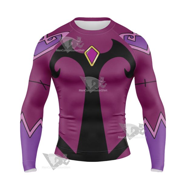 Ben10 Charmcaster Purple Cosplay Long Sleeve Compression Shirt