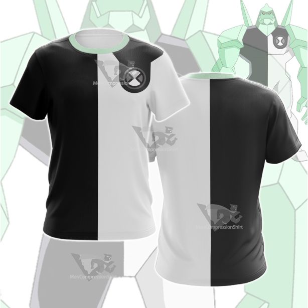 Ben10 Diamondhead Black And White Cosplay T-Shirt