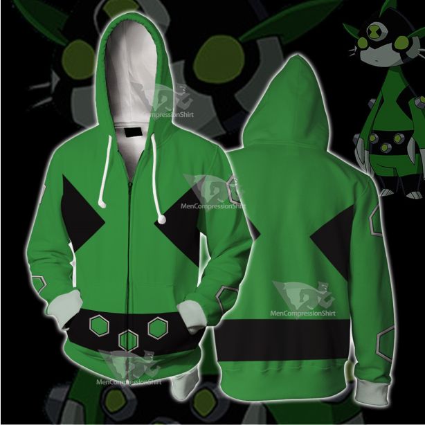 Ben10 Ditto Cosplay Zip Up Hoodie