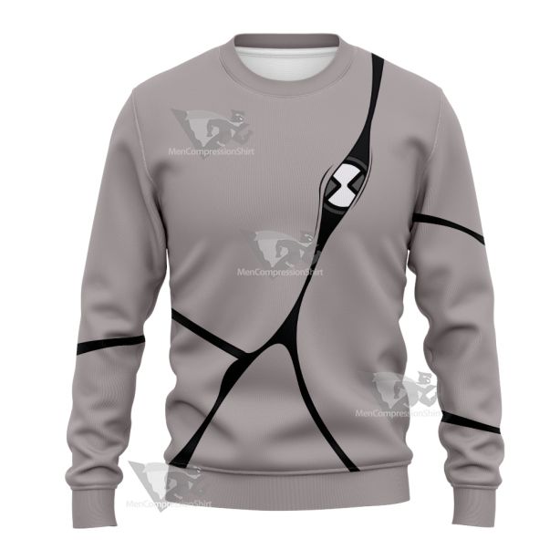 Ben10 Ghostfreak Grey Cosplay Sweatshirt