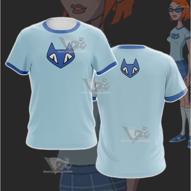 Ben10 Gwen Tennyson Blue Cat Cosplay T-Shirt