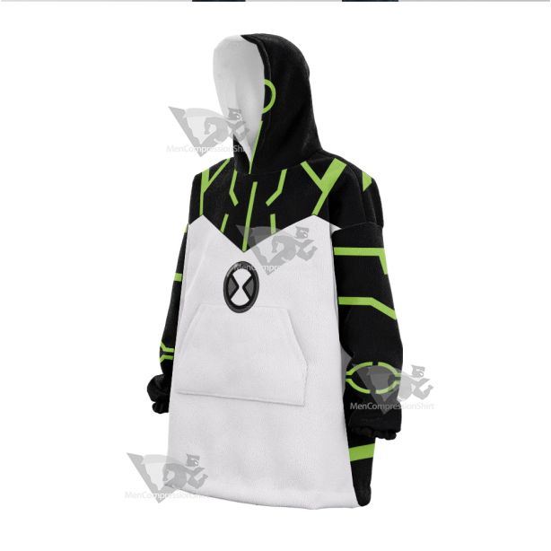 Ben10 Upgrade Green Line Cosplay Snug Oversized Blanket Hoodie